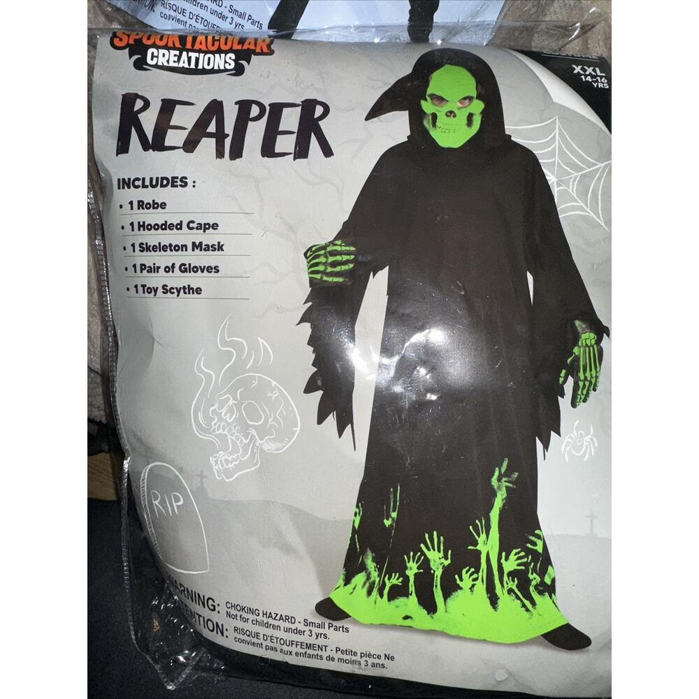Spooktacular Creations Grim Reaper Costume for Boys, XXL 14-16